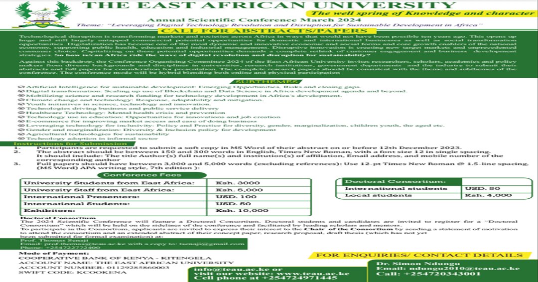 call-for-abstracts-papers-annual-scientific-conference-march-2024